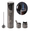 China Professional Manufacture Logo New Windproof Cigar Torch Lighter