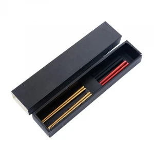 China supplier 18/8 stainless steel chopstick gift set with colorful handle