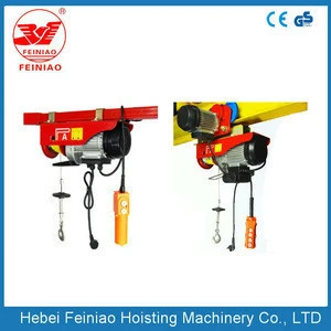 China supplier 220v and 230v single phase electric wire rope hoist 6m-12m/electric trolley hoist crane/winch