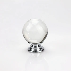 China Supplier 30mm Crystal Glass Ball Door Handle Knobs Furniture Hardware Cabinet Knobs