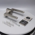 China supplier zinc lever door handle for interior and outer doors