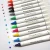 Import China suppliers 24 colors plastic nib white body calligraphy watercolor brush markers pen from China