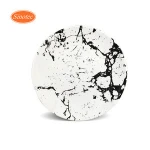 Chinese Black And White Heavyweight Melamine Dinnerware Safety