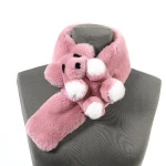 Chinese high quality cheap polyester scarves rabbit fake fur women beautiful scarf