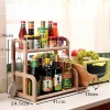 Chinese products wholesale multi-function kitchen accessory spice rack with knife rack