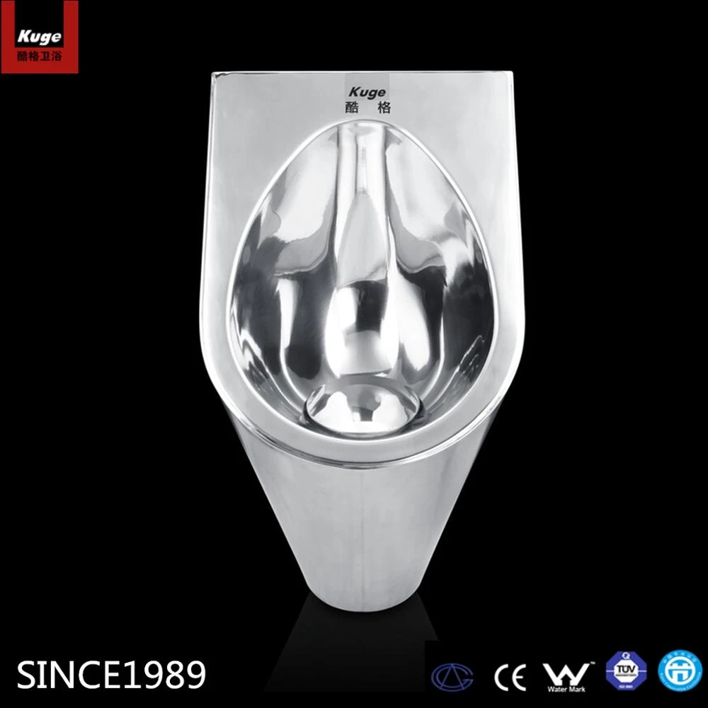 Chinese supplier wall mounted waterfree urinal bowl for men stainless steel flushless urinal price