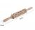 Import Christmas Kitchen Tools DIY101001 35CM Wooden Embossing Cookie Stick Lotus Wood Rolling Pin for Baking from China