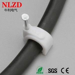 Circle cable clip with steel nail, 4mm to 40mm, wholesale directly from China manufacturers