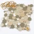 Import Circular Round Glass Mosaic Wall Tile Home Decor Pearl Marble Penny Beige Backdrop Foreground Elegant Chic Feature Covering from China