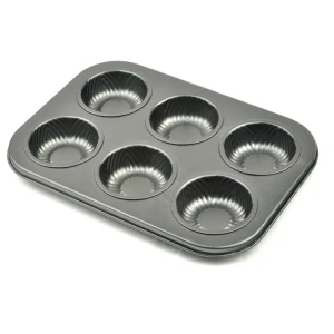 CKOT non-stick finish baking pan/six-piece cake mold/household baking tray 6-Piece Baking pan style optional