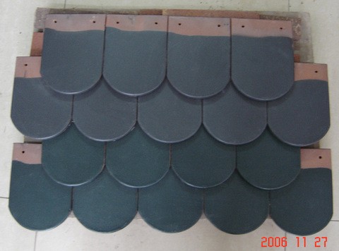 Classic New Semi-circular Tile Fish Scale Slate Clay Roof Tile