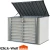 Import Click-Well Metal Shed Kit - 7x3 Low-Profile Sheds Storage - Outdoor Garden Storage - Metal Garden Shed from USA