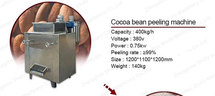 Cocoa Butter Machine Cocoa Beans Roaster Peeler Machine