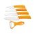 Color Rust Proof 3&quot;4&quot;5&quot;6&quot; Ceramic Knife Set With Vegetable Fruit Peeler And Knife Block
