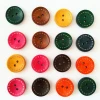 Colorful Wooden 2 Hole Bulk Button For Sale