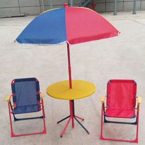 Comfortable Kids Gardening Table And Chair Set With  Umbrella