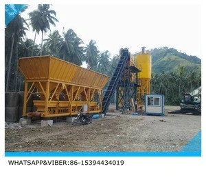 Concrete batching plant mixing plant small concrete ready mixing plant for road construction HZS series