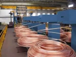 copper rod making machine Oxygen-free copper tube continuous upward casting machine 8000T capacity