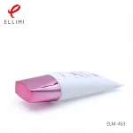 cosmetic plastic empty cream oval tube flat tube for body lotion or cleanser  tube with square cover