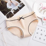 cotton ladies panties girl seamless  comfort breathable bowknot ladies underwear
