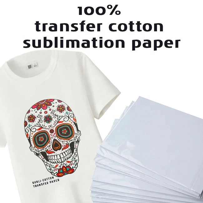Cotton Sublimation Transfer Paper For cotton garment USE sublimation ink to cotton fabric For cloth no pre  after treatment