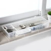 Creative House plastic clear windowsill kitchen cutlery storage box tool drawer organizer tray with dividers