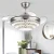 Import Crystal chandelier ceiling fans with lights 42 inch 110v remote control retractable 220v  lamp led  luz con ventilador oculto from China