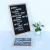 Import custom 12*18inch black felt wooden changeable letter board with 1 inch white letters from China