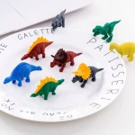 Custom 3D dinosaur promotional kid's cartoon patter dinosaur student pencil eraser
