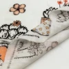 Custom Accept Plant Flower Breathable 100% Combed Cotton Double Layer Gauze Fabric for Baby Towels
