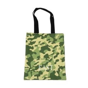 Custom Color Camouflage Canvas Tote Bag For Shopping