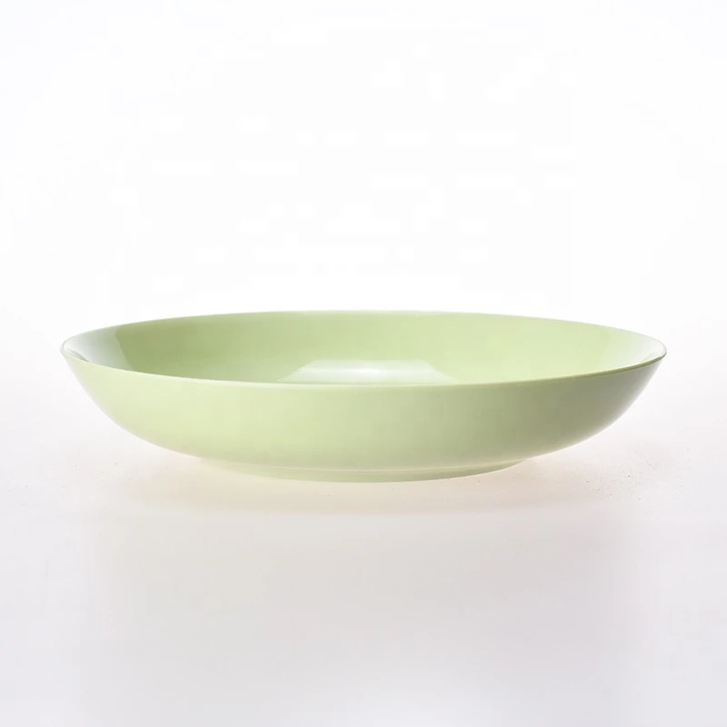 Custom Eco Friendly Pla Compostable Reusable Dishes Corn Starch Round Plate Biodegradable Food Tray