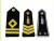 Import Custom embroidered badges Shoulder Strap Uniform Security Epaulette patches for guard from China