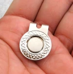 custom golf product golf magnetic  ball marker hat clip