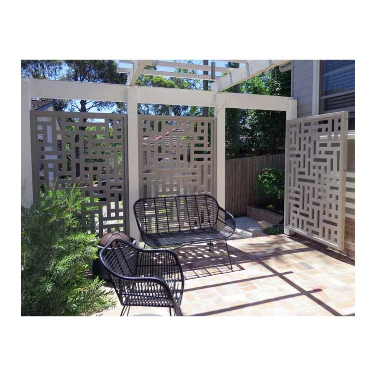 Custom Laser Cut Garden Fence Decorative Metal Privacy Screen Panels Decorative Metal Garden Gates
