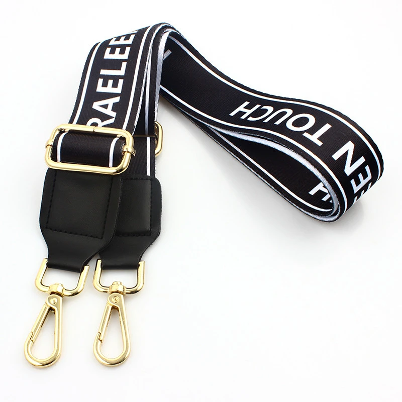 Custom logo adjustable wide fashion sublimation shoulder strap for bag