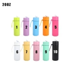 Custom logo KEWIXY style 34oz Insulated vacuum flask ceramic lined reusable stainless steel ss water bottles