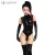 Import Custom Made to Measure  Leotard Style with Dtockings Gloves Look Black Transparent Jumpsuit Sexy Shiny Latex Catsuit from China