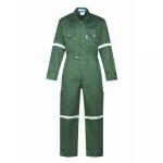 Custom Mens Industrial uniform High Vis Red overrall Reflective Safety Coverall