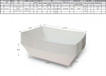 Custom potato brown fish and chips cardboard disposable take away folding carton