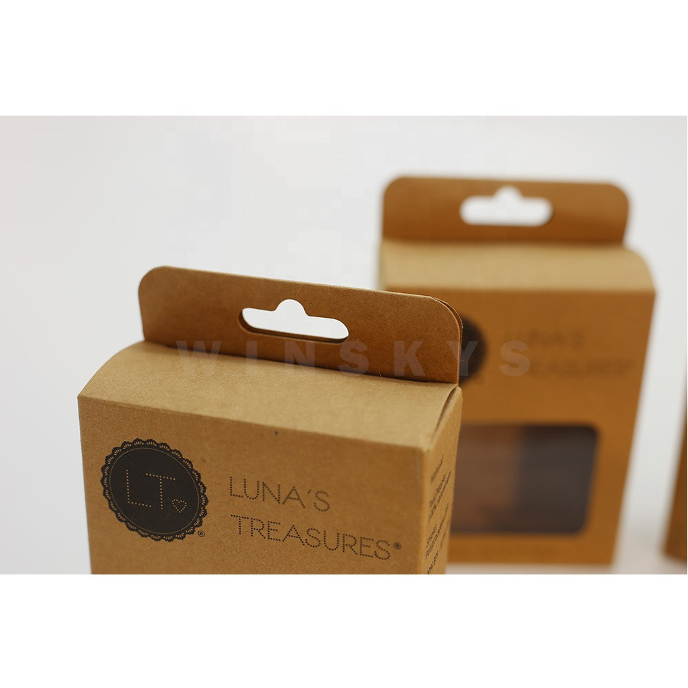 Buy Custom Print Logo Small Luxury Craft Gift Jewelry Kraft Brown Paper ...
