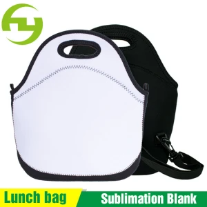 Custom Printed Sublimation Blank insulated Neoprene cooler Lunch Bag for Kids