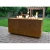 Import Custom size portable steel patio outdoor brazier square fire pit from China