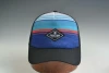 Custom sublimation 5-panel trucker cap with embroidery patch