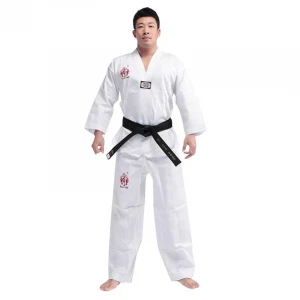 Customizable Long Sleeved Martial Arts Wear Taekwondo Uniform Taekwondo Dobok Embroidery Dragon Warrior
