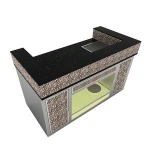 Customized Commercial Hotel Restaurant Marble Bar Table Top