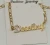 Import Customized Initial Two Tone  Name Personalized Letter Gold Choker Necklace Pendant Nameplate Gift from China