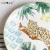 Import Customized Jungle Gold Leopard Print Ceramic Dining Plates from China