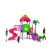 Import Customized Large Kids Plastic Slides Amusement Park Outdoor Playground For Children from China