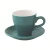 Import Customized logo Candy color 280ml Ceramic coffee mugs  Porcelain Cappuccino Cups with Saucers from China